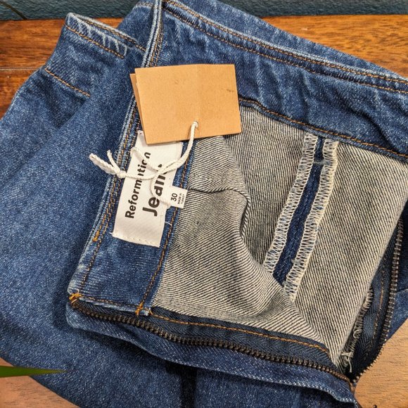 NWOT Reformation Freda Denim Mini Skirt size 30 - Picture 4 of 7